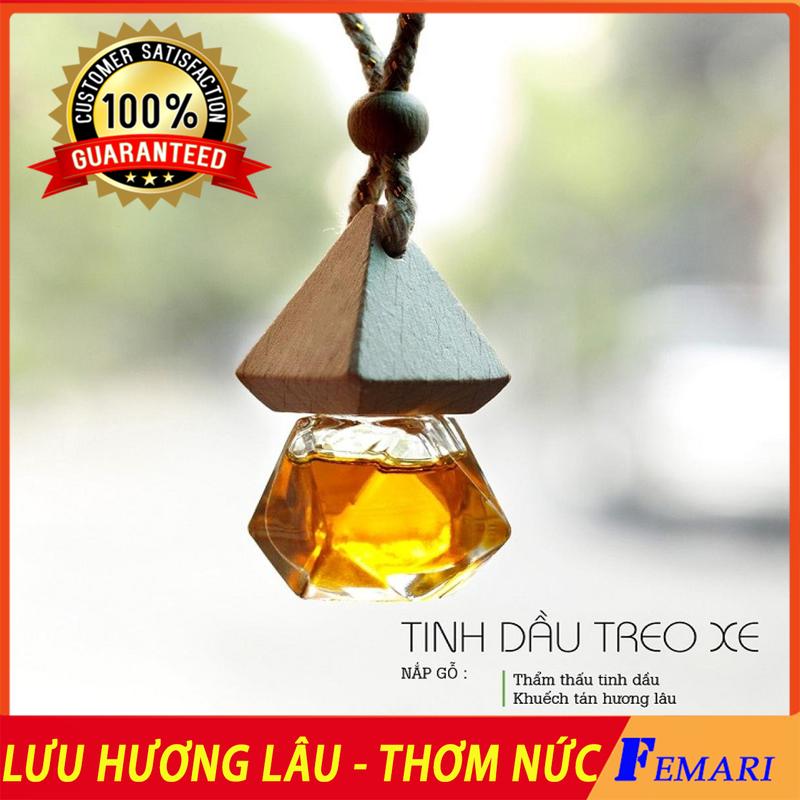 [ Hương Quế ] Lọ tinh dầu nước hoa ô tô - Nước hoa treo xe ô tô - Tinh dầu thơm treo xe hơi - Tỏa hương thơm mát FEMARI Nội Thất