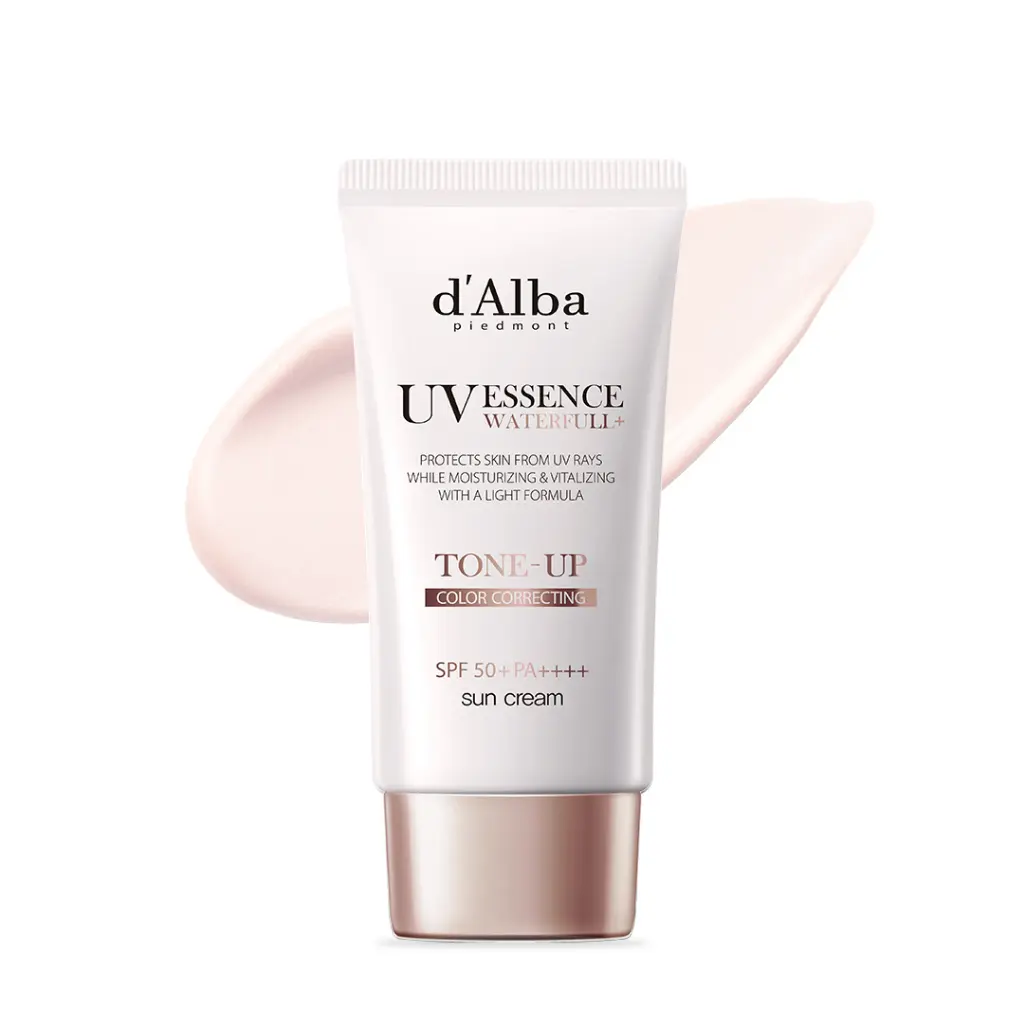 [D'ALBA OFFICIAL] Waterfull Tone-up Sunscreen 50ml, Vegan, SPF 50+ PA++++, Sun Block, Tone Up, Gentle and Safe Use Sunscreen, LOCAL DELIVERY