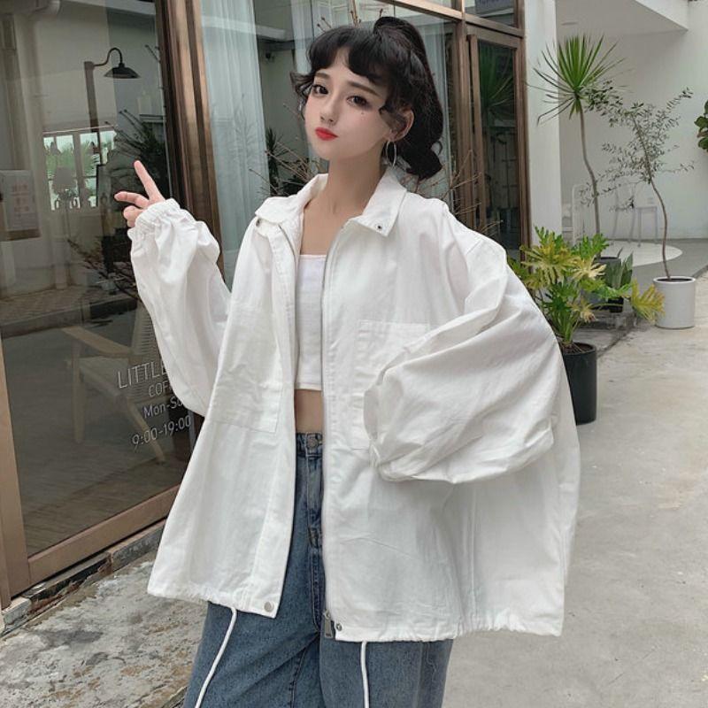 Product Introduction of เสื้อผ้ากันแดด หญิง เสื้อแจ็คเก็ตบางสำหรับฤดูร้อน สไตล์มหาลัยนักเรียน สไตล์เกาหลี ทรงหลวม สไตล์ผู้หญิงยอดนิยม สไตล์อิน อินเทอร์เน็ต คนดัง ท็อป Women Clothing 1