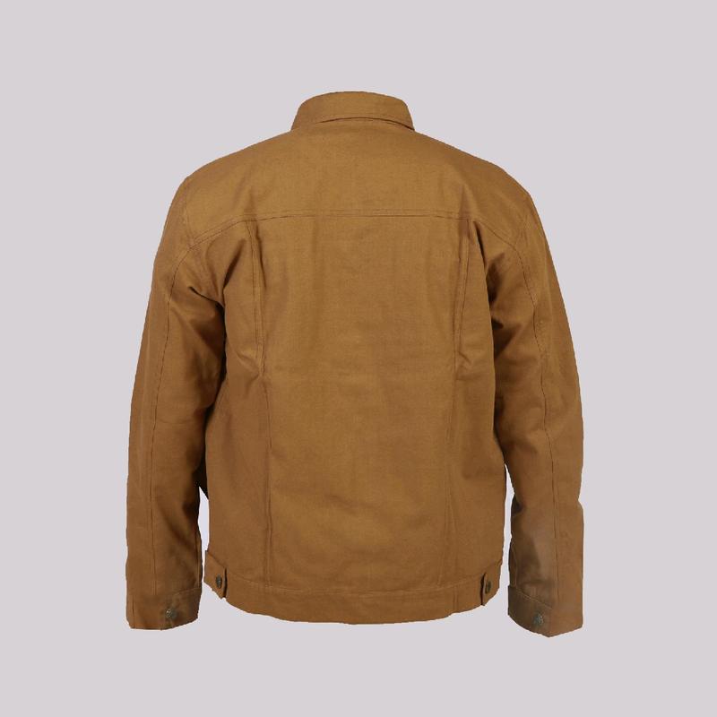 Brada Jaket Trucker Kanvas Pria - Caramel 2