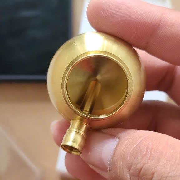 Bình hồ lô bằng đồng decor phòng lọc khói 3D 3