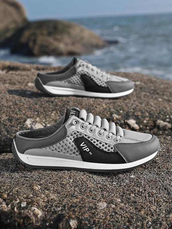 Men's Fashionable Breathable Lightweight Slides, Casual Comfortable Sports Slides, Trendy All-match Slippers for Daily Wear, Boy 4
