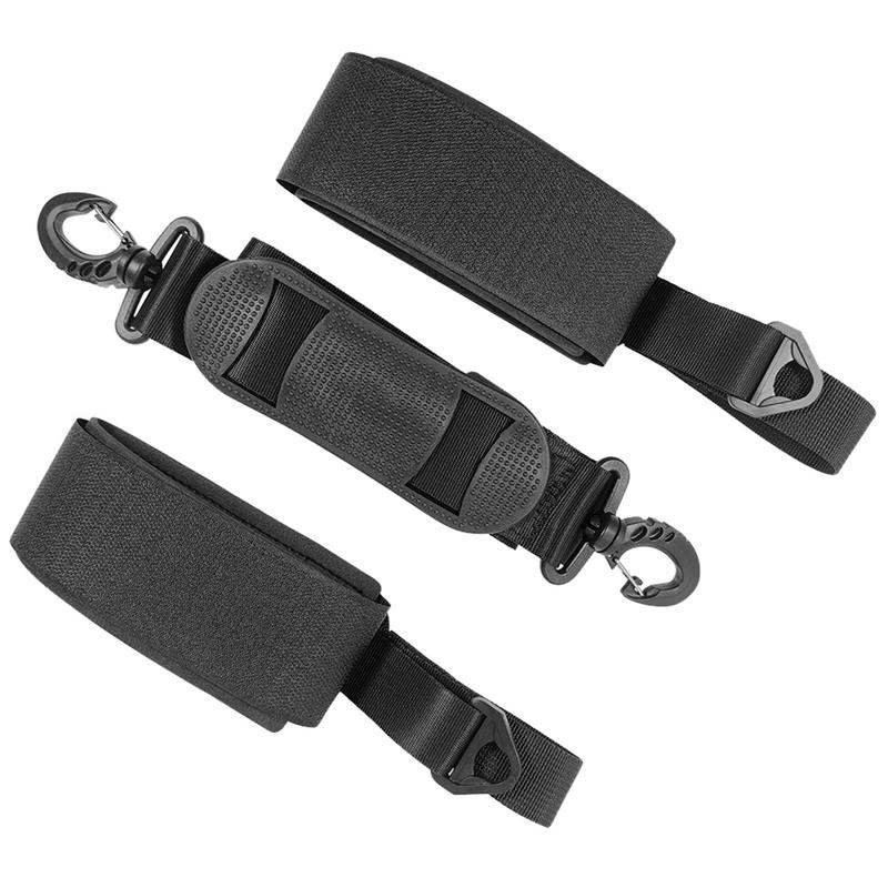 Ski Pole Carrying Strap Adjustable Ski Pole Shoulder Strap Skiboard Fixed Strap with Ant- Pad Black 1
