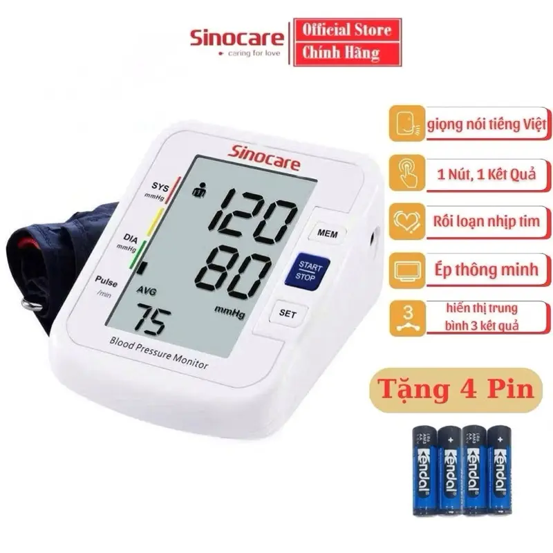 Máy đo huyết áp Sinocare chính hãng