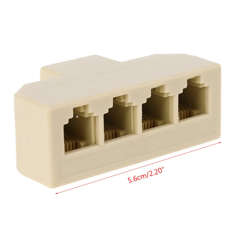 Bộ Chuyển Đổi Bộ Chia Dòng Điện Thoại, 1 Sang 4, RJ11 6P4C Đực Sang 4 Chiều, Bộ Chuyển Đổi Ổ Cắm 6P4C Nữ, Được Sử Dụng Để Kết Nối Máy In 1
