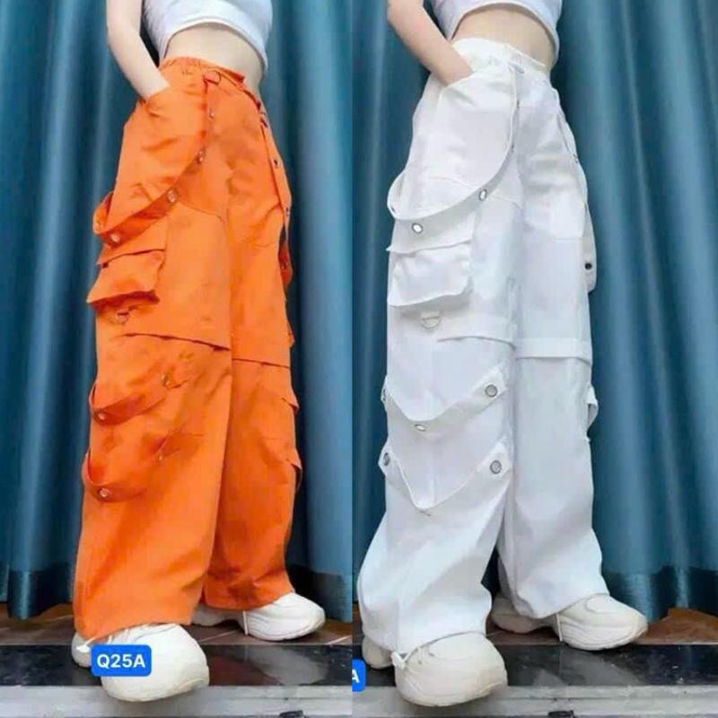 Quần jogger túi hộp nữ chất kaki dáng thụng chuyên nhảy zumba aerobic dance dân vũ shuffle dance