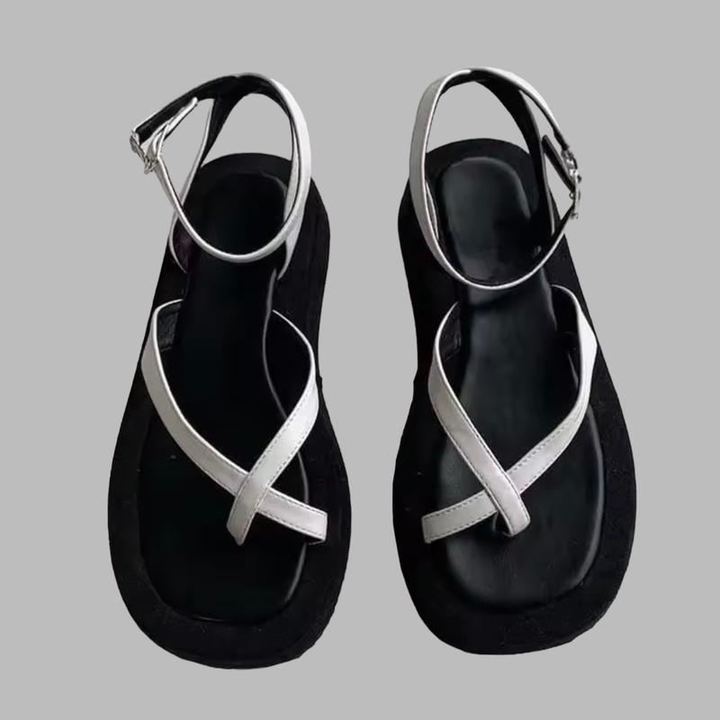 Dép sandal [Lui 1 size ] T23 xỏ ngón 2 màu đen trắng Nam Đế Bằng