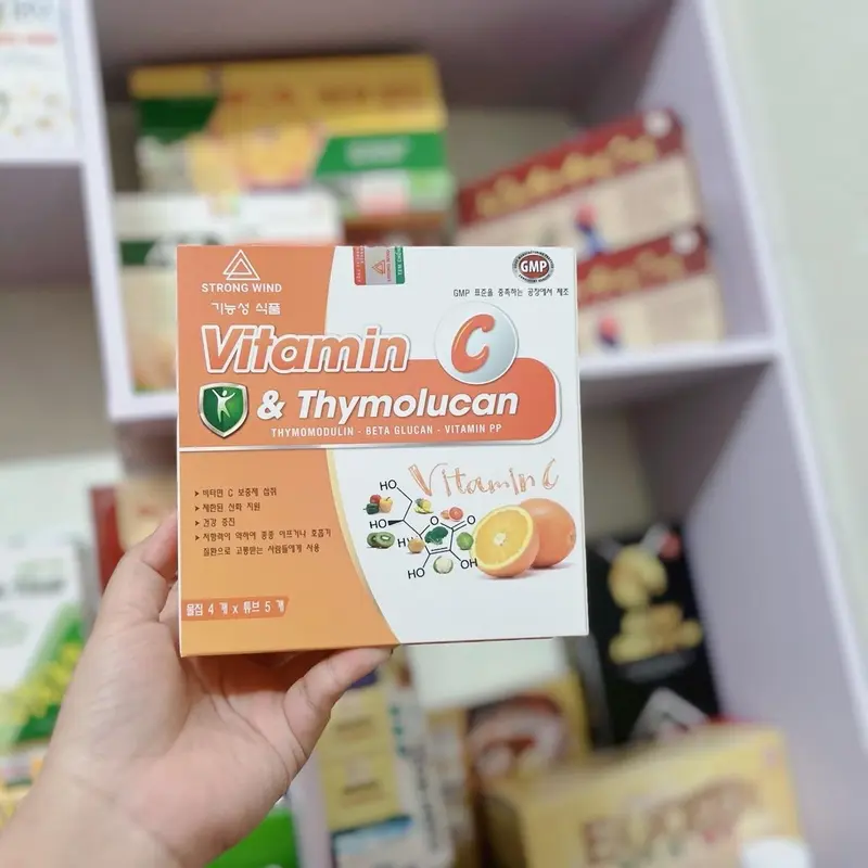 VITAMIN C & THYMOGLUCAN - Hỗ trợ bổ sung vitamin C, tăng cường đề kháng, hạn chế quá trình oxy hoá 2