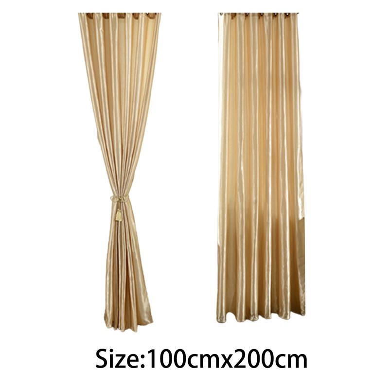 Product Introduction of Window Curtain No Odor Comfortable Rod Through Curtain Room Darkening Window Curtain for Bedroom 0