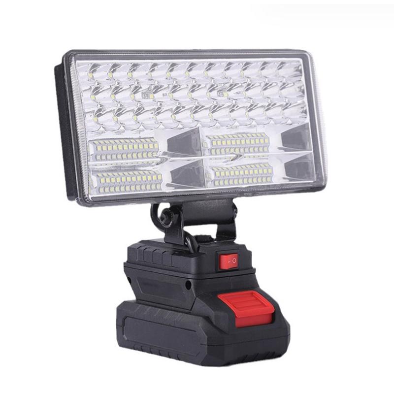 Đèn LED làm việc, cho pin Li-ion 18V của Makita, đèn pin 3 / 4 inch, Cầm Tay Thích hợp để cắm trại và đèn lũ, cũng có thể được sử dụng làm đèn cắm trại 6