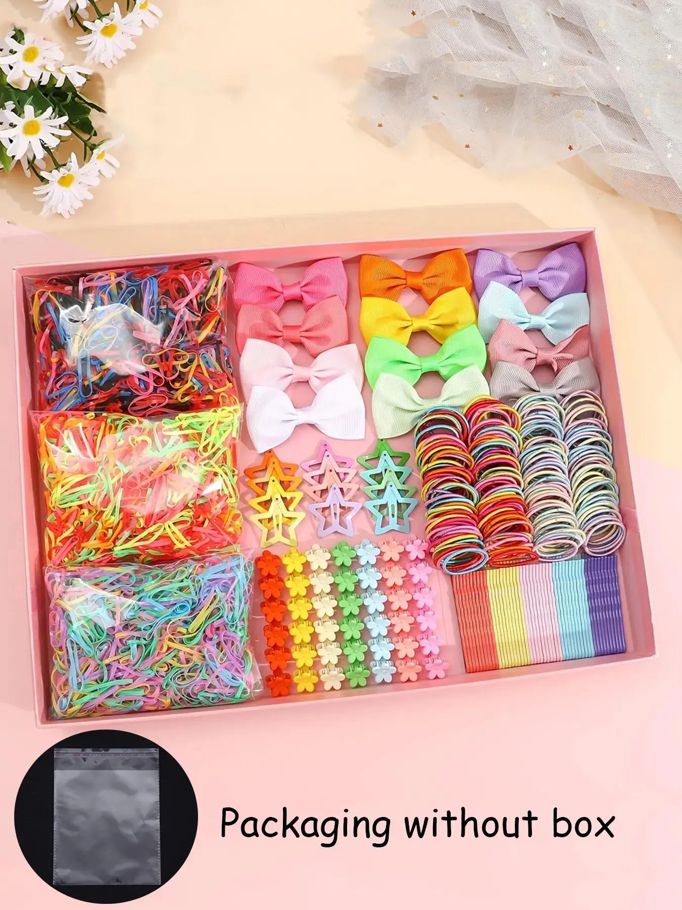 Random Color Hair Accessories Set, Butterfly & Star & Flower Design Hair Accessories Set, Girls' Cute Hair Accessories, Gift for Sister
