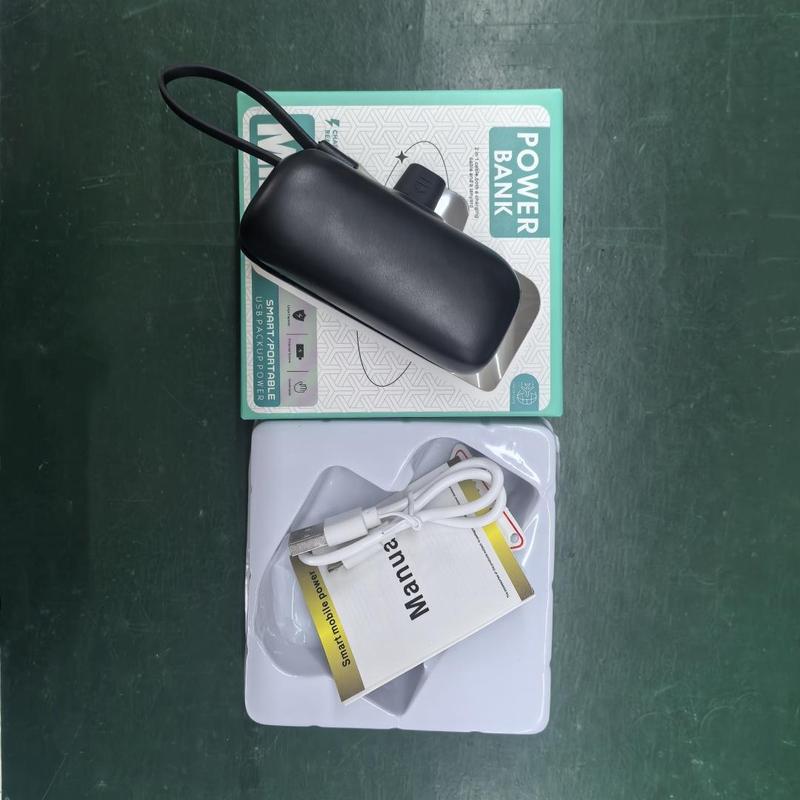 Product Introduction of Portable Power Bank, 1pc 5000mAh Mobile Power Bank, USB Rechargeable Hand Warmer, Small Portable Charger for iPhone 15/15 Plus/15 Pro/15 Pro Max, AirPods 7
