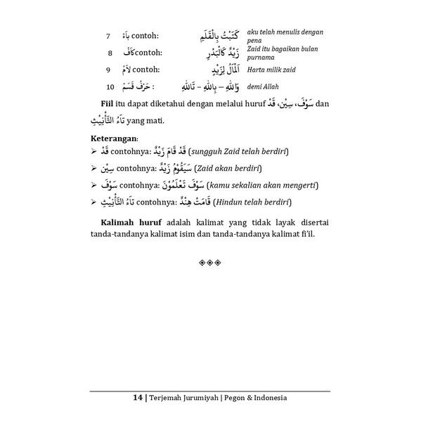 Terjemah Kitab JURUMIYAH Makna Gandul Jawa Pegon &  Indonesia 7