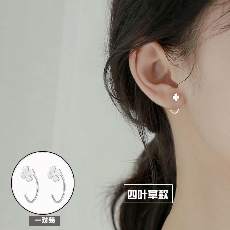 Product Introduction of 925 Silver Stud Earrings Women's New Fashion Ear Hook Ear Ring Graceful and Petite Design Earrings 3