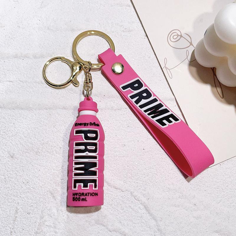 Product Introduction of Creative Simulation Energy Beverage Bottle Keychain Cute Three-Dimensional Prime Wine Bottle Key Chain Cars and Bags Hanging Ornament 27