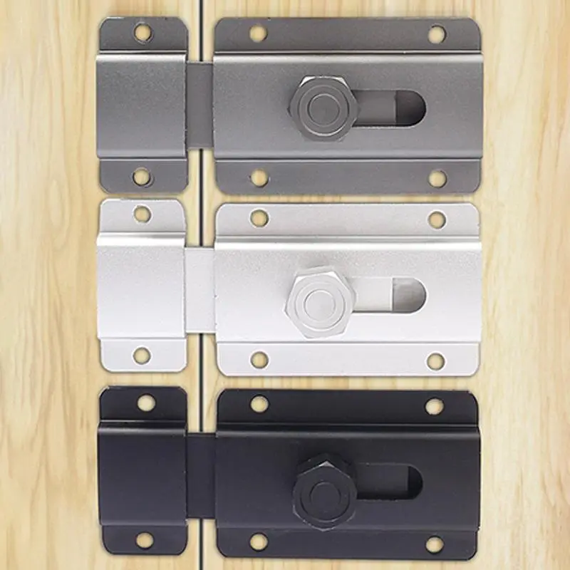 Aluminum Alloy Door Bolt, Durable Anti-theft Door Lock Bolt, Thickened Door Bolt, Door Hardware for Home, Office, Hotel