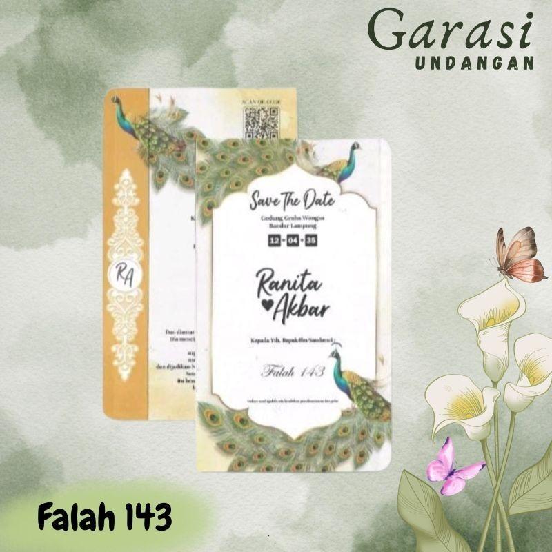 Undangan Pernikahan FALAH 143 Elegan Modern Paket Lengkap 100 PCS Gratis Label & Plastik - JanjiKita | Default