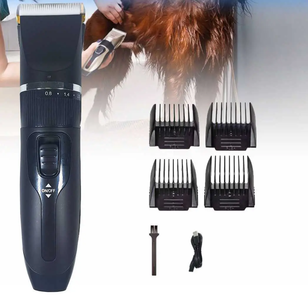 BaoRun Alat Cukur Bulu Hewan Anjing Kucing 4 Comb 1200mAh 3.7V - K5