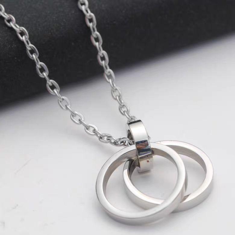 Product Introduction of Minority Fashion Ring Necklace Men's Ins Necklace Extended Sweater Chain Necklace Sweater Chain Long 13