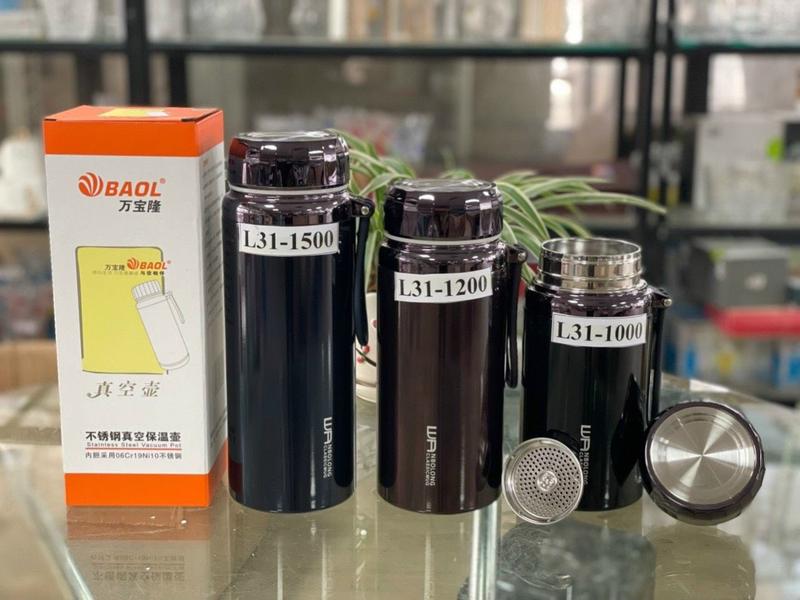  Bình Giữ Nhiệt Nắp Kim Cương Chính Hãng BAOL 1000ml 1200ml 1500ml Rẻ Đẹp Tiện Lợi 
