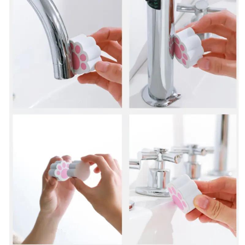 Paw Shaped Cleaning Sponge, 1 Count Glass Cleaning Sponge, Multifunctional Cleaning Tool for Bathroom & Kitchen 5