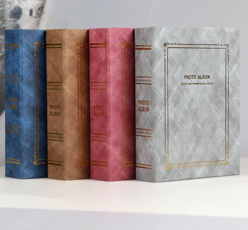 Album ảnh 15x21 đựng được 100 ảnh, Mẫu Bìa Vải Vintage xinh xắn