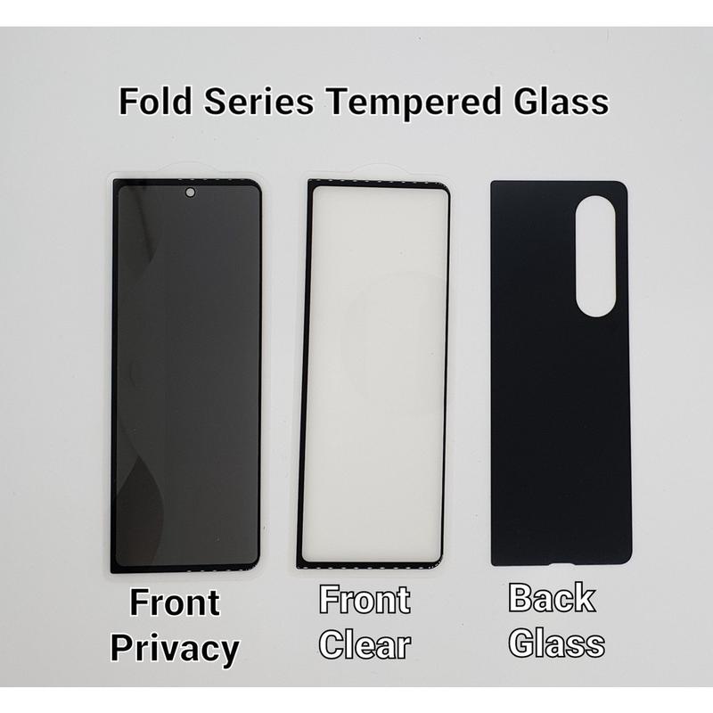 Kính cường lực trong suốt, HD, cho Samsung Galaxy Z Fold 6 5 4 3, Bảo vệ màn hình bên ngoài, cho Galaxy ZFold 6 Fold5 5G, Kính sau riêng tư Phụ Kiện Phone Ốp Case 2