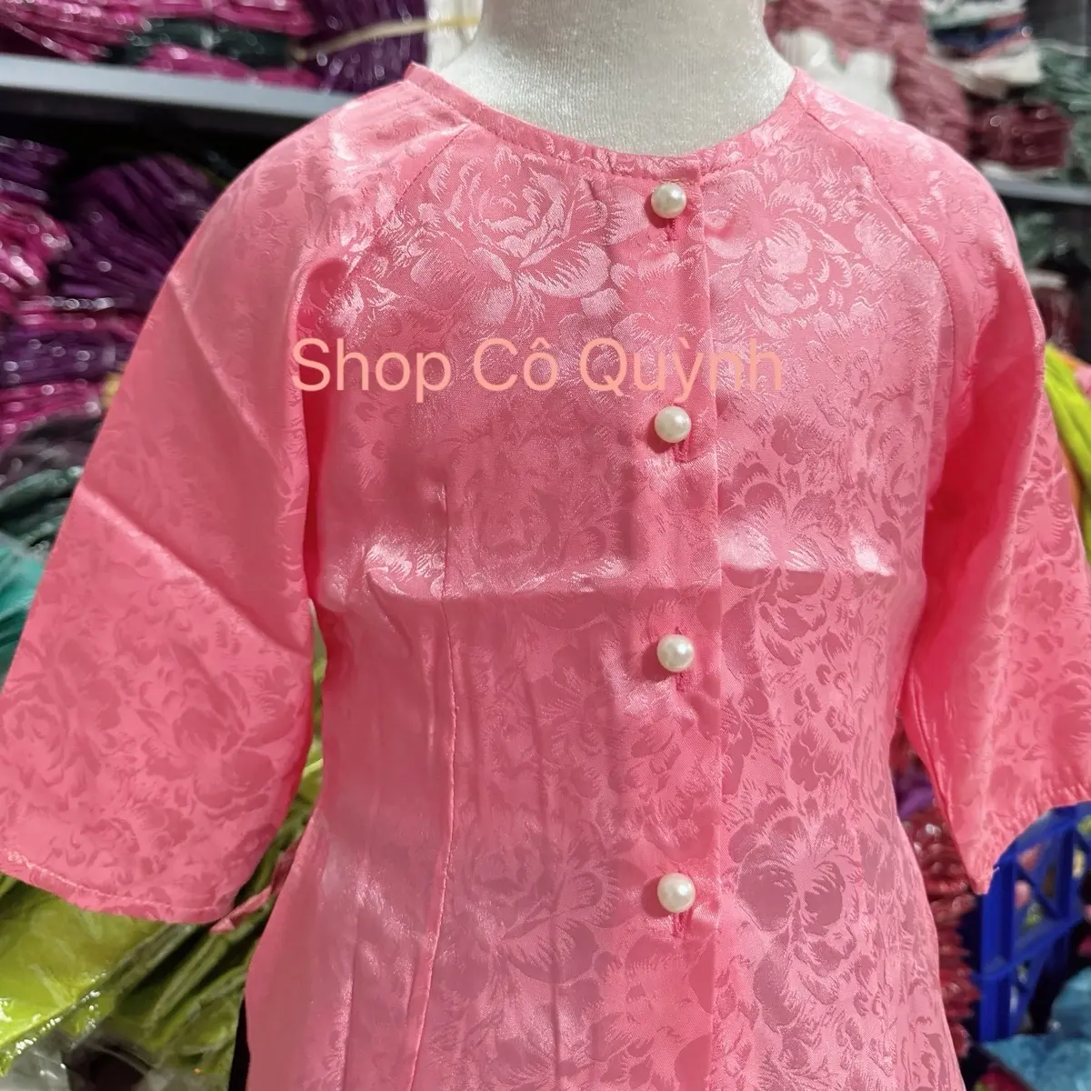 Áo Bà Ba Gấm Em Bé Dễ Thương Cho Bé Không Kèm Quần - Cho Bé