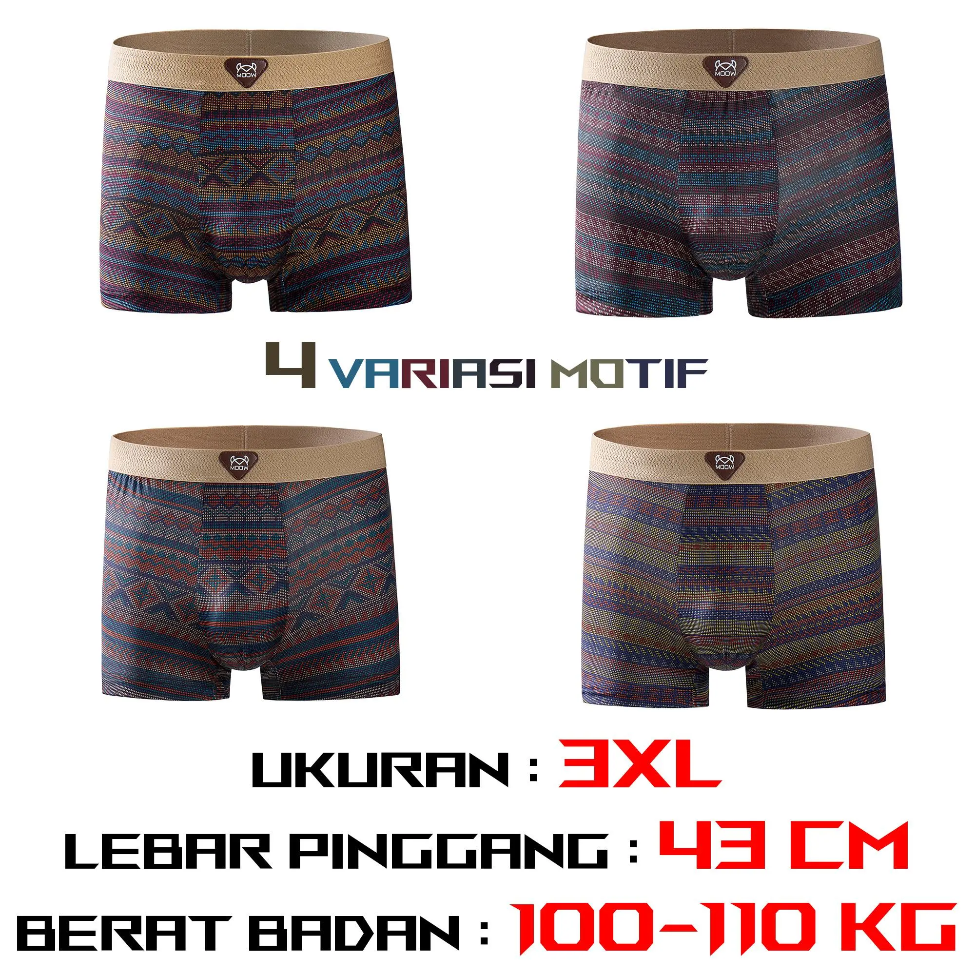 3XL (100-110kg) 4PCS