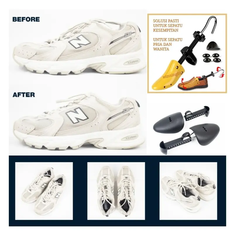Alat Memperlebar Dan Memperbesar Sepatu Sempit Catok Penyangga Sepatu 5