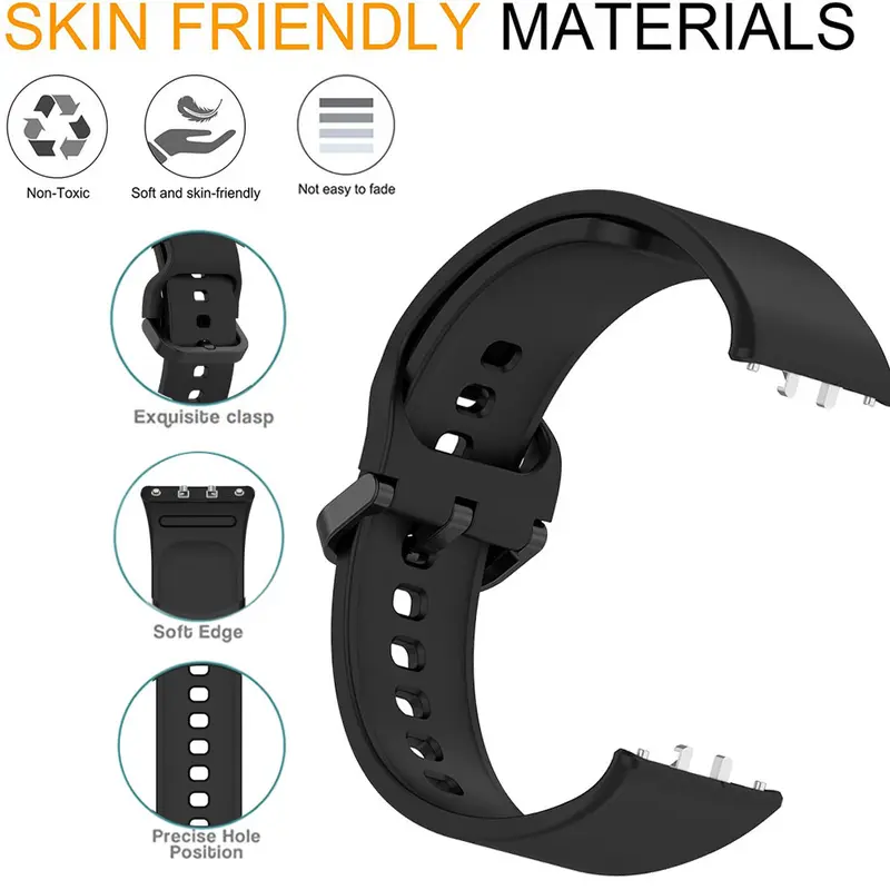 Dây đeo Silicon mềm cho Samsung Galaxy Fit3, Phụ kiện dây đeo, Dây đeo đồng hồ thay thế thông minh, Vỏ bảo vệ màn hình, Vòng đeo tay dây đeo cổ tay, Thích hợp cho Samsung Fit3 3