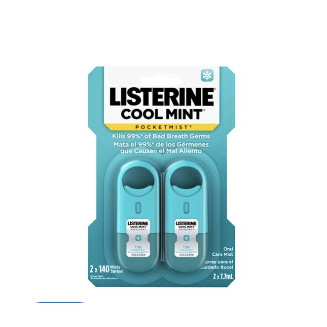Xịt/Miếng ngậm thơm miệng Listerine bản Mỹ 4