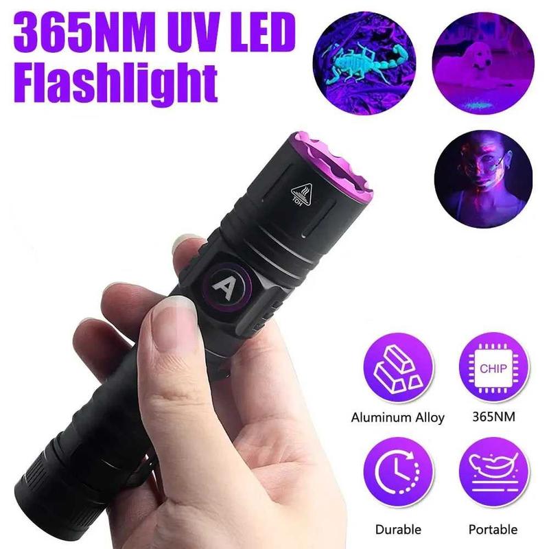 PARVEZO - Senter UV Ultraviolet Flashlight 365nm 15W 0
