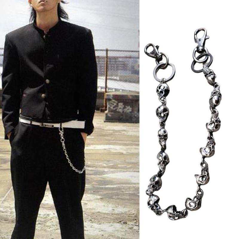 Product Introduction of 59cm Metal Pants Chain Big Ghost Head Dark Hip-hop Personality Trend Waist Chain Versatile For Men And Women 30