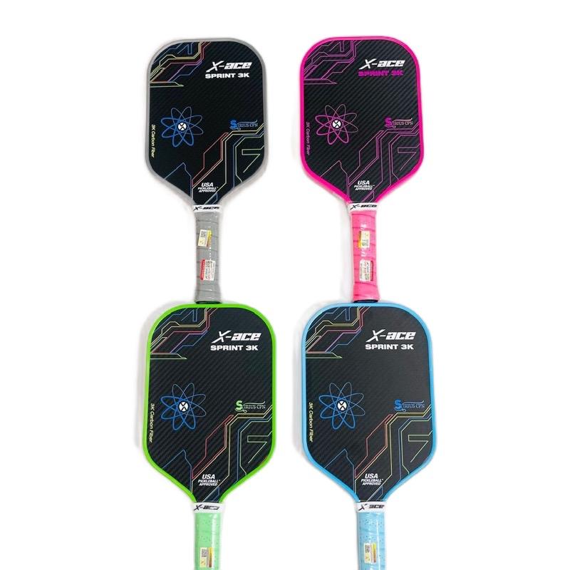 Vợt pickleball X-ACE sprint 3k carbon fiber mua kèm 1 bóng tập 1 cuốn cán bảo hành 3 tháng Vợt Cầu Lông Sport Cán Vợt Thể Thao