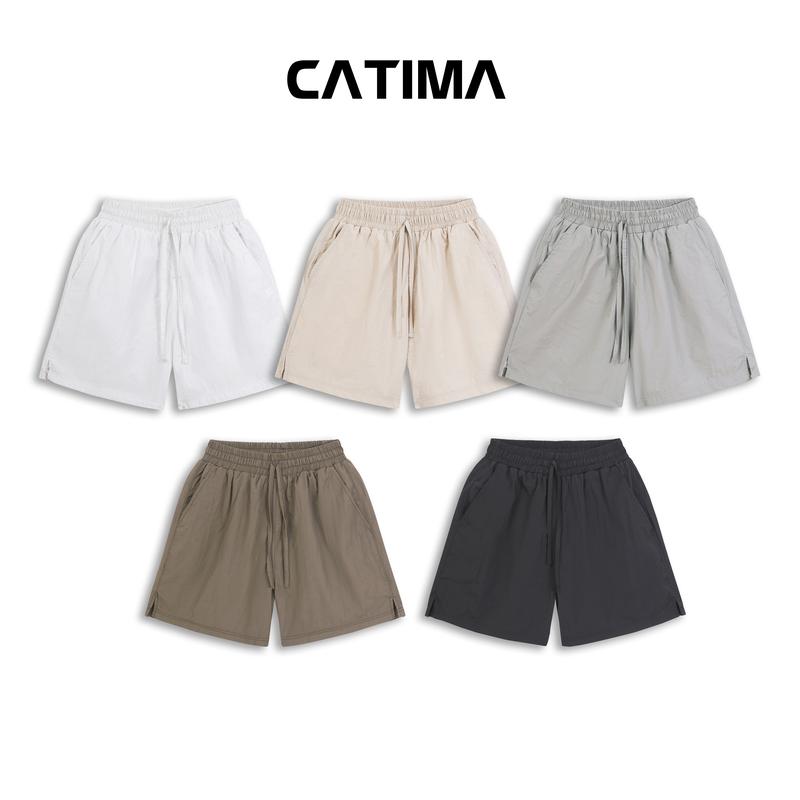 Quần Short CATIMA QS 16 Wrinkle Wind 2 lớp - Co Giãn nhẹ 2 chiều thoải mái - Cạp chun có dây rút Menswear Nam