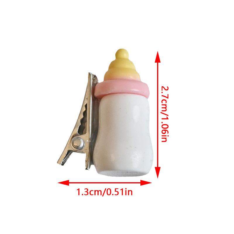 Product Introduction of Kẹp Tóc Thời Trang Sáng Tạo Dễ Thương Và Vui Nhộn, Kẹp Tóc Nhiều Màu Sắc, Bình Cho Ăn Nhỏ, Kẹp Tóc Cho Phụ Nữ Và Trẻ Em Gái, Phụ Kiện Tóc 13