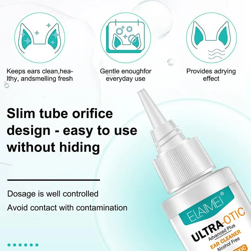 Dụng Cụ Làm Sạch Tai Cho Thú Cưng, 50ml, Thích Hợp Cho Mèo Và Chó, Chất Lỏng Rửa Tai Thông Dụng Khử Mùi Và Ngứa, Làm Sạch Tai 8