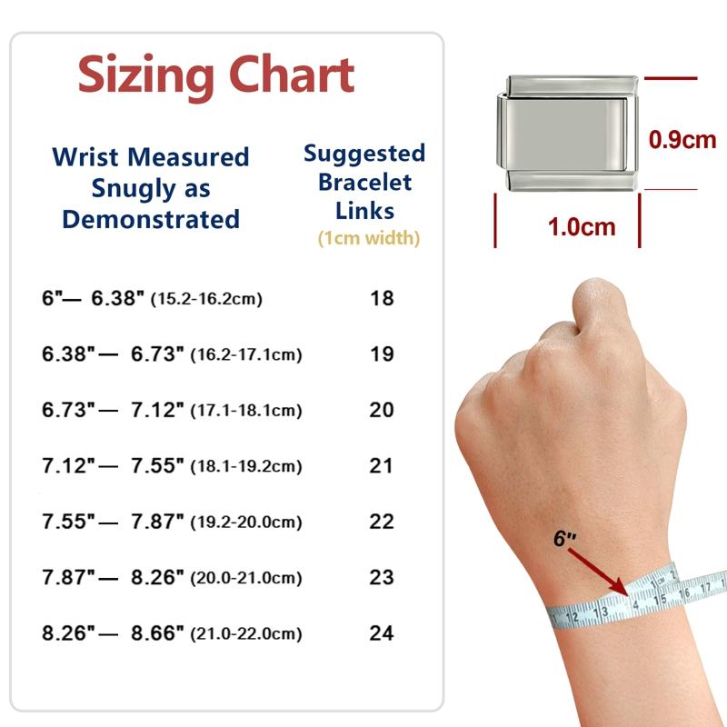 Vòng Tay Module Tự Làm, Thiết Kế Trái Tim Ngôi Sao Tối Giản, Vòng Tay Quyến Rũ Ý Cá Tính Cổ Điển Liên Kết 1