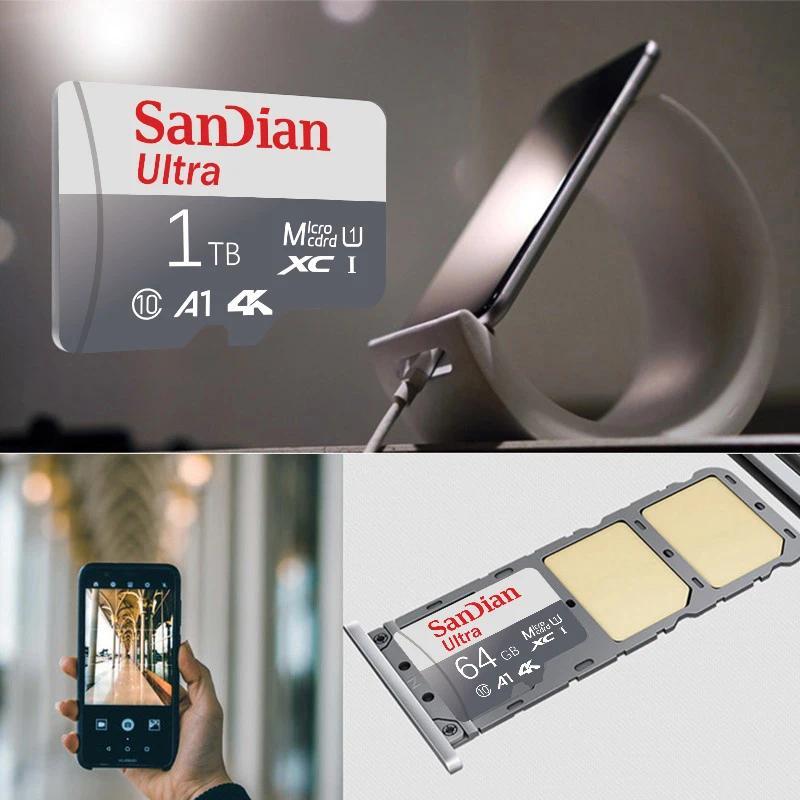 Original Flash Card 128GB Memory Card Large Capacity Micro TF Card 512GB 256GB High Speed SD Cards for PC/Phone/Camera/Mac 2