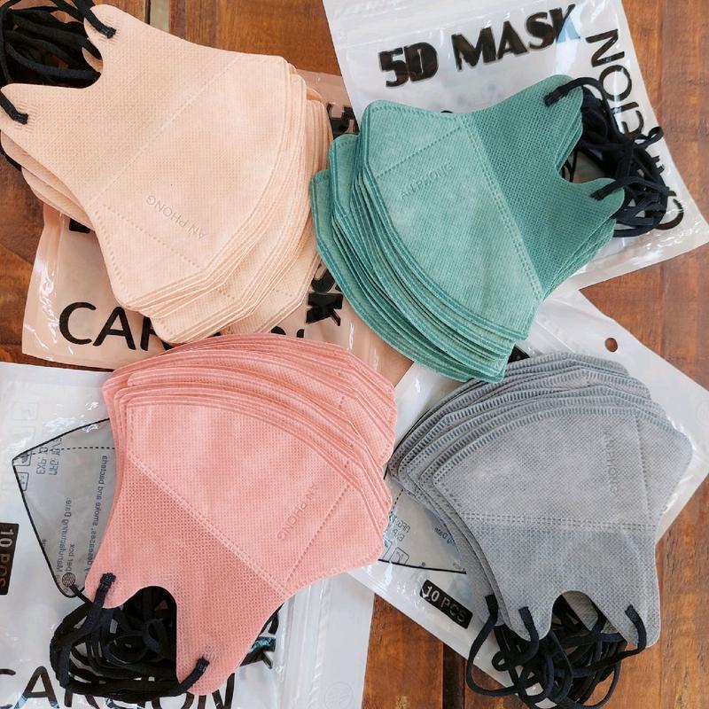  200 Cái Khẩu Trang 5D Thái Dây Đen có 11 màu Thái màu sắc Pastel Phụ Kiện Accessories Che Mặt Mask Nam 