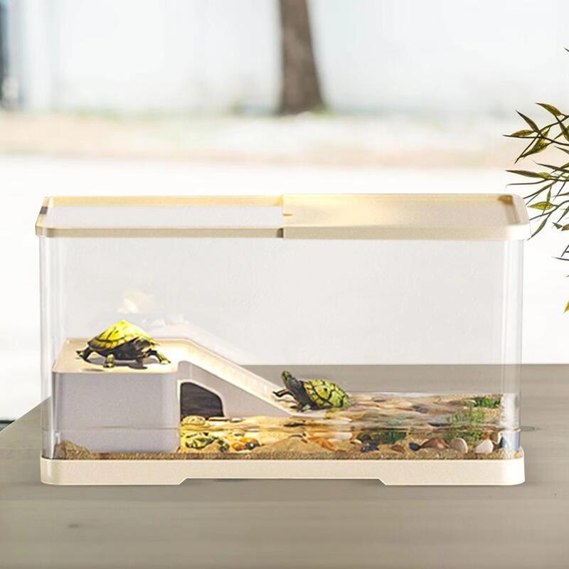 Product Introduction of TTS Homie Turtle Tank Indoor Decor Breeding Terrapin Multifunction Areas Basking Platform Reptile Habitat Tortoise Enclosure Starter 18