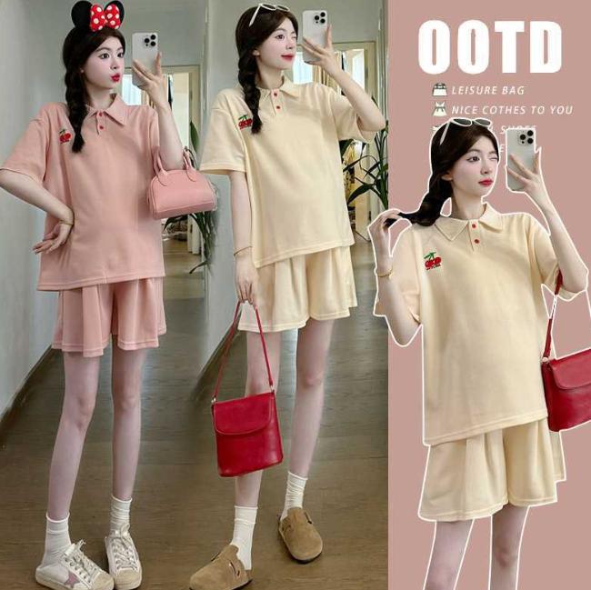 Bộ quần áo BẦU BDD134 trẻ trung năng động cho mẹ bầu đi chơi, mặc nhà sành điệu, sang chảnh