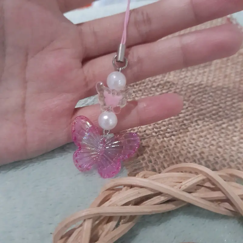 Phone Strap Butterfly Tali Gantungan Lanyard 1