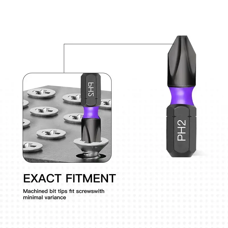 1 Inch 25mm Cross Impact Screwdriver Power Drill Set, Strong Magnetic High Torque Screw Head, Screwdriver Head for Home Decoration Woodworking Machinery Repair 3