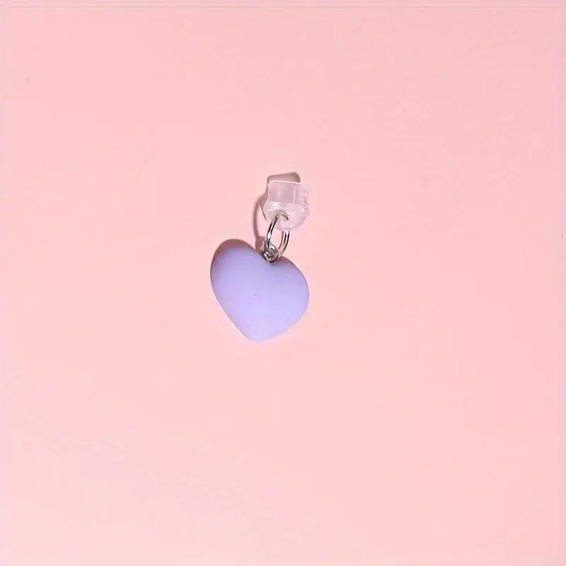 Heart Design Phone Dust Plug, Mobile Phone Dust Plug, Phone Dust Plug for iPhone & Type-C Interface Mobile Phone, Phone Accessories 7