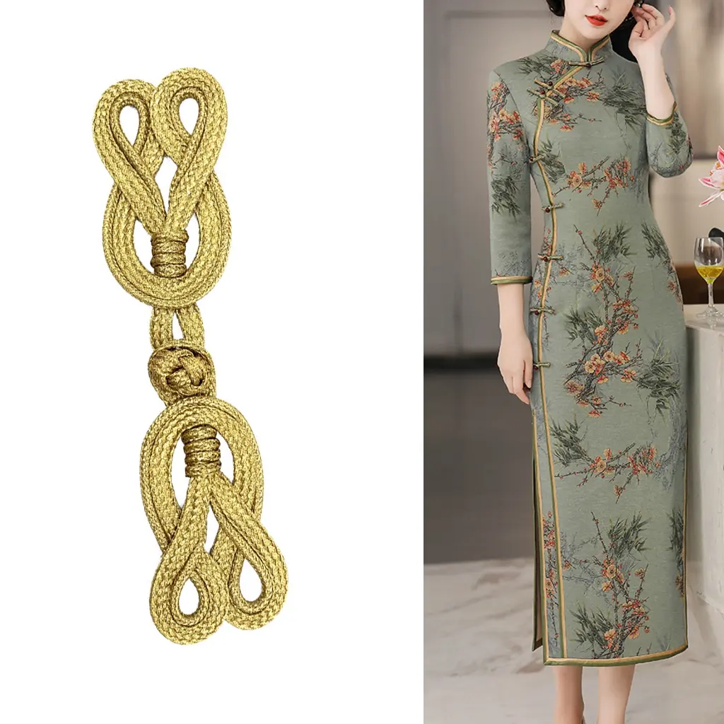 Zhen✪ Chinese Knot Buttons Cheongsam Cape/Cloaks Clasp Cardigan Fasteners for Clothing Decor Handmade Cheongsam Fasteners