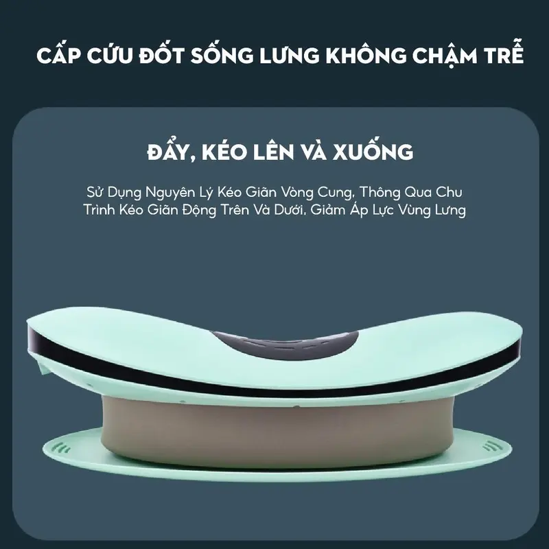 Máy massage thắt lưng, thoát vị  đĩa đệm và kéo dãn cột sống lưng chuyên sâu 5in1 - Công nghệ Đức 5