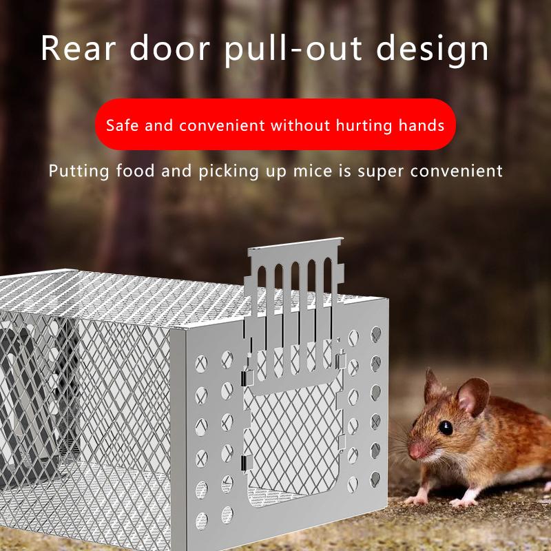 Product Introduction of High Efficiency Mousetrap Automatic Continuous Cycle Mouse Trap Home Garden Rat Catching Artifact Safe And Harmless Catcher 14