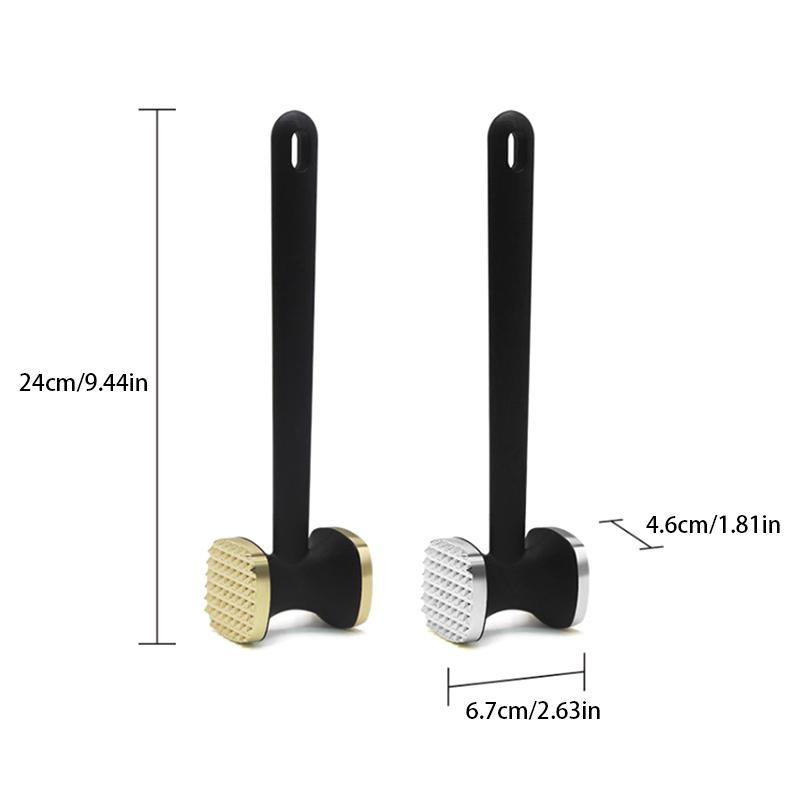 Product Introduction of Steak Hammer Mallet Double-Sided Zinc Alloy Meat Tenderizer Meat Pounder Maximizes Food Flavor Meat Hammer Steak Meat Cooking 23